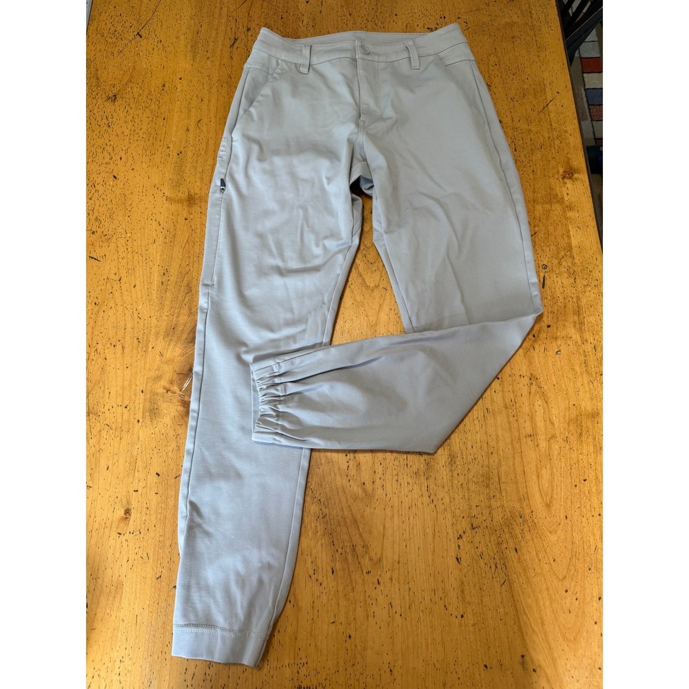 BYLT Everyday Jogger Size 30 Mens Stone Grey Performance Stretch Golf Pants